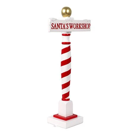 3 FT Santa's Workshop Sign 2 3 FT Santa's Workshop Sign - Image 2