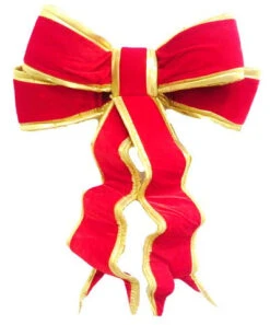 2 FT X 3 FT Red & Gold Bow