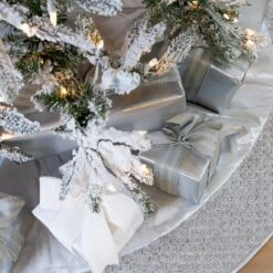 15 FT Snow Pine Slim Pre Lit Warm White LED Lights -The Christmas Palace Store 0671421490 4