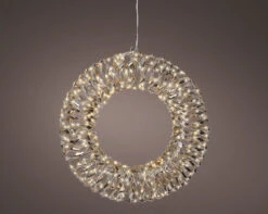 1.3 FT 400 Micro LED Warm White Gold Wreath