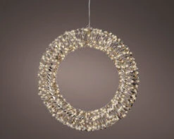 1.7 FT 600 Micro LED Warm White Gold Wreath