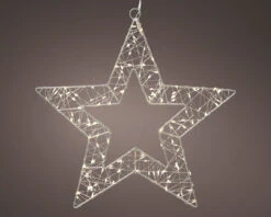 2 FT 200 Micro LED Warm White Silver Star