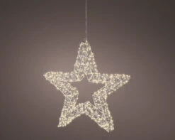 2 FT 720 Micro LED Warm White Silver Star
