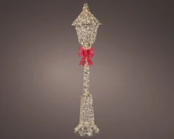 5 FT 720 Micro LED Warm White Gold Lamp Post