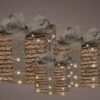 Warm White Brown Gift Box Battery Operated Set Of 3