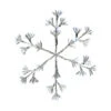 17" X 19" 192LED Cool White LED Flashing Silver Snowflake
