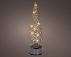 13" Micro LED Amber Rotating Tree Battery Operated