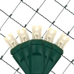 100 LED 5MM Net Light With Green Wire
