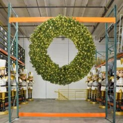 Commercial Wreath Pre Lit Warm White LED