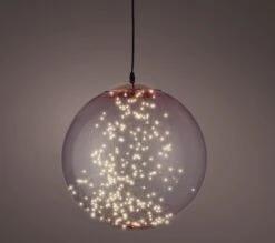 Pink Micro LED Hanging Ball