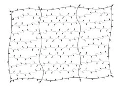 Pure White LED Trunk Lights With Grey Net