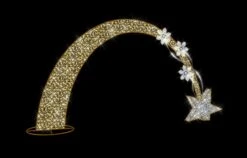 15 FT X 8 FT Warm White Arch With Stars