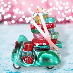 8" Scooter With Gifts Ornament