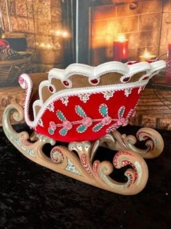Katherine's Collection 12" Gingerbread Sleigh -The Christmas Palace Store 081007412119 3626cba2 8e08 4451 982f 1a0dbcde2671