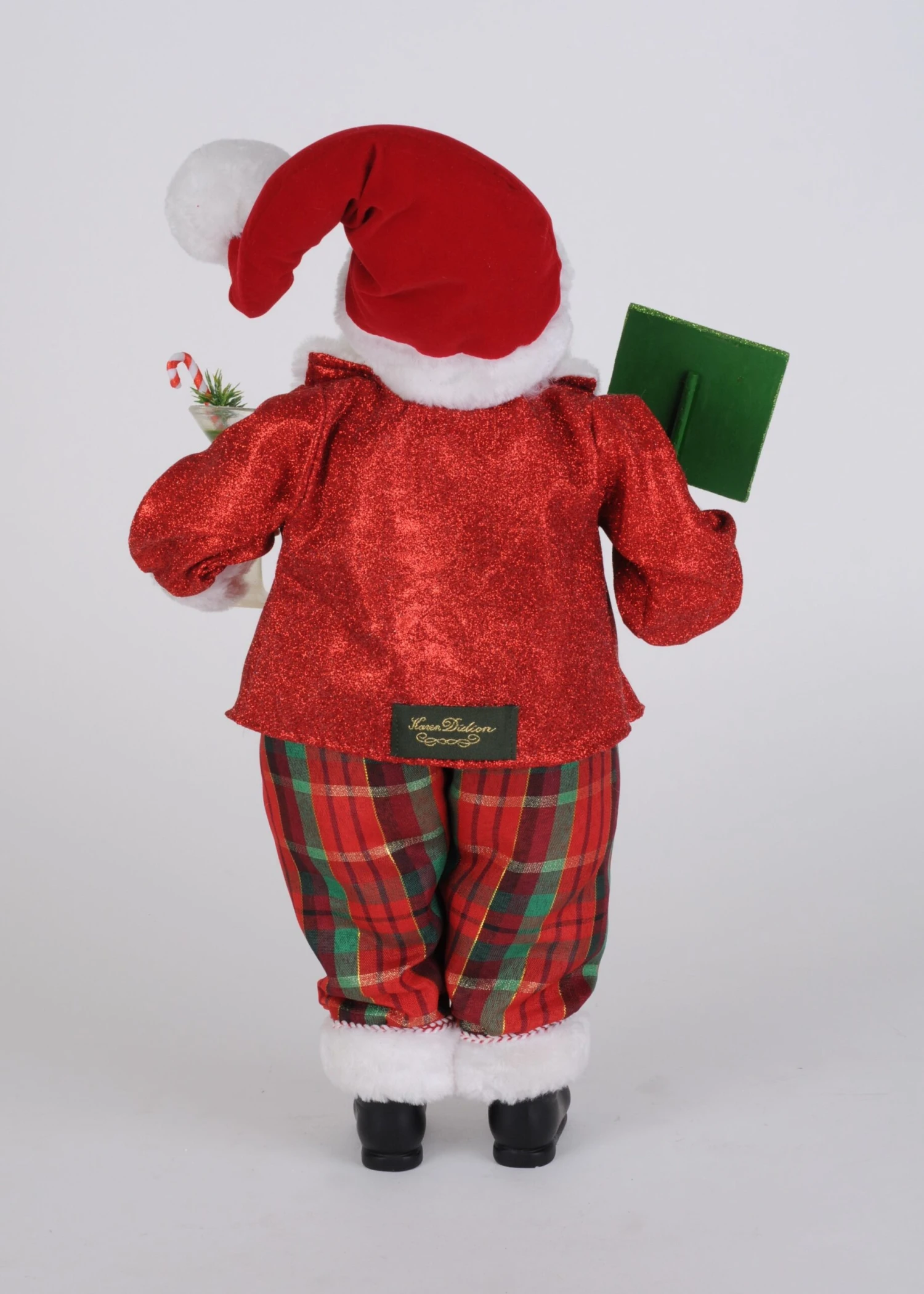 Karen Didion Originals 19" Christmas Cocktails Santa 3 Karen Didion Originals 19" Christmas Cocktails Santa - Image 3