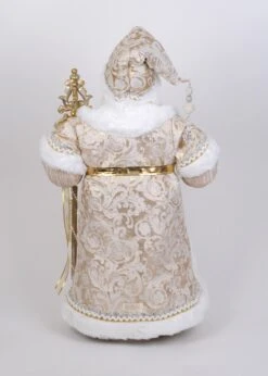 Karen Didion Originals 31" Lighted Gold Couture Santa -The Christmas Palace Store 1017745023 2