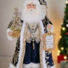 Karen Didion Originals 19" Lighted Midnight Blue Santa