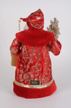 Karen Didion Originals 19" Lighted Scarlet Jeweled Santa -The Christmas Palace Store 1393602884 2