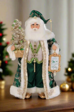 Karen Didion Originals 19" Jade Elegance Santa