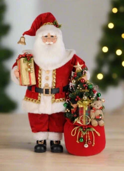 Karen Didion Originals 30" Lighted Christmas Spirit Santa