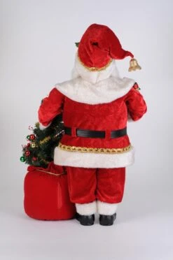 Karen Didion Originals 30" Lighted Christmas Spirit Santa -The Christmas Palace Store 1393602895a
