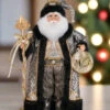 Karen Didion Originals 19" Silver & Gold Noel Santa