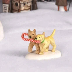 Village Accessory Peppermint Pups