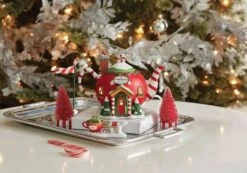 North Pole Village Peppermint Tea Shop -The Christmas Palace Store 2839934842 3