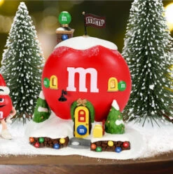 North Pole Village Red's M&M Cottage