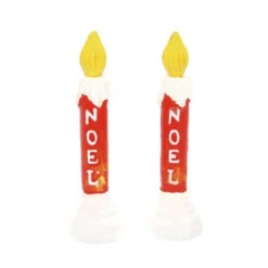 Village Accessory Blow Mold Candle Set Of 2