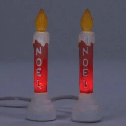 Village Accessory Blow Mold Candle Set Of 2 -The Christmas Palace Store 2839938747c