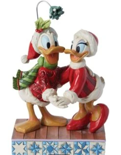 Disney Traditions 6" Donald & Daisy Mistletoe