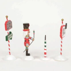 Village Accessory Peppermint Panache Set Of 4 -The Christmas Palace Store 2839943556d