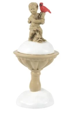 Village Accessory Cardinal Christmas Fountain