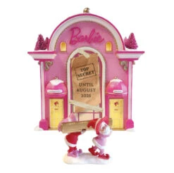 North Pole Village Barbie Gown Boutique Set Of 2