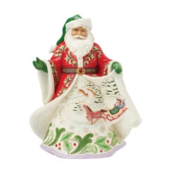 10" First Edition Musical Santa Winter Scene