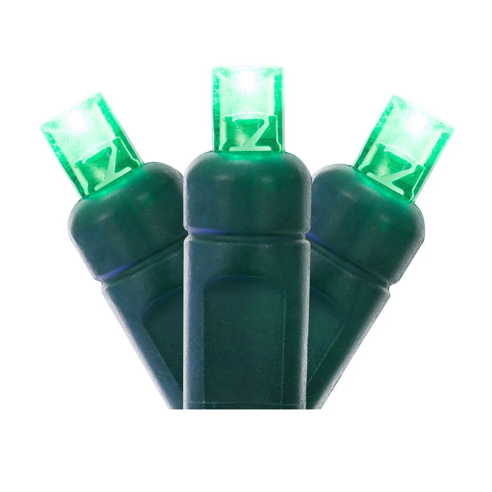 34 FT 100 LED Green Lights With Green Wire 1 34 FT 100 LED Green Lights With Green Wire
