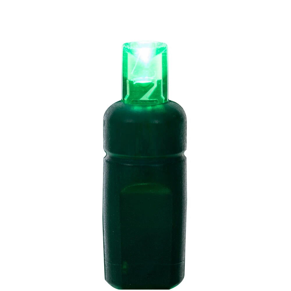 34 FT 100 LED Green Lights With Green Wire 2 34 FT 100 LED Green Lights With Green Wire - Image 2