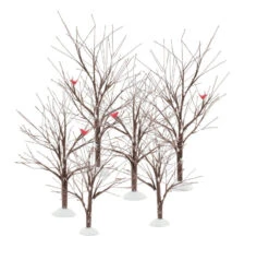 Village Accessory Bare Branch Tree Set Of 6