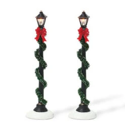 Village Accessory Small Town Street Lamp Pack Of 2