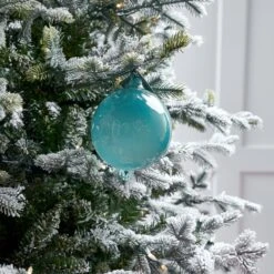 5" Denim Blue Bubblegum Glass Ornament