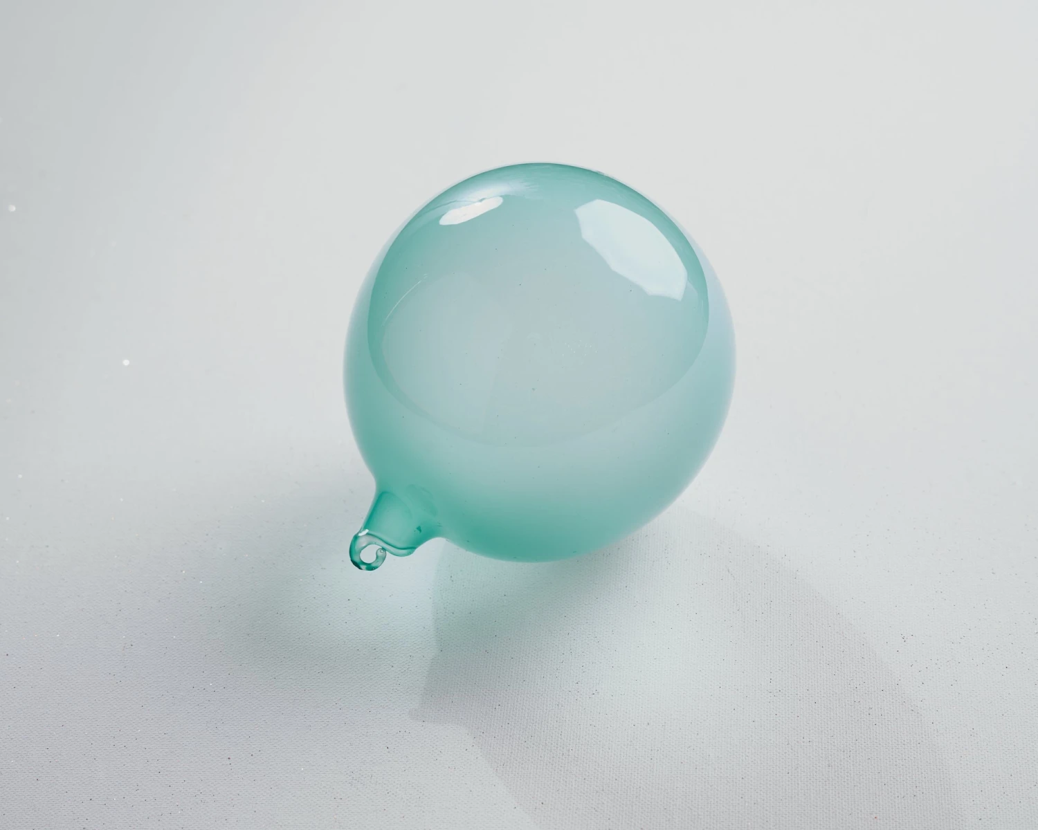 5" Aqua Bubblegum Glass Ornament 2 5" Aqua Bubblegum Glass Ornament - Image 2