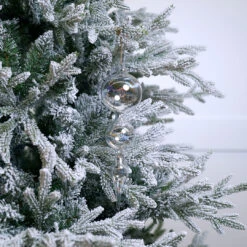 11" Clear Iridescent Bubblegum Glass Finial