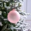 6" Light Pink Bubblegum Glass Ornament