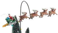 Snow Village "National Lampoons" Animated Flaming Sleigh -The Christmas Palace Store 4554451279a