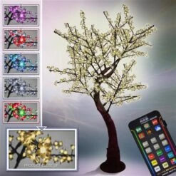 7 FT Dynamic RGBWW Cherry Blossom Tree -The Christmas Palace Store 5303504193 2