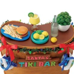 Possible Dreams 13" Santa's Tiki Bar -The Christmas Palace Store 6016443 4 66402