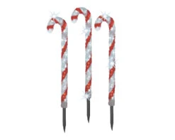 2 FT 90 LED Cool White Candy Canes Set Of 3 9 2 FT 90 LED Cool White Candy Canes Set Of 3 -The Christmas Palace Store 781141s1
