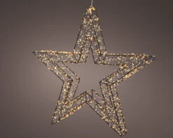 Black Wire Star Pre Lit Micro Classic Warm LED 5 Black Wire Star Pre Lit Micro Classic Warm LED -The Christmas Palace Store 784083