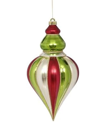 Mark Roberts 13.5" Red, Green & White Finial Ornament 1 Mark Roberts 13.5" Red, Green & White Finial Ornament